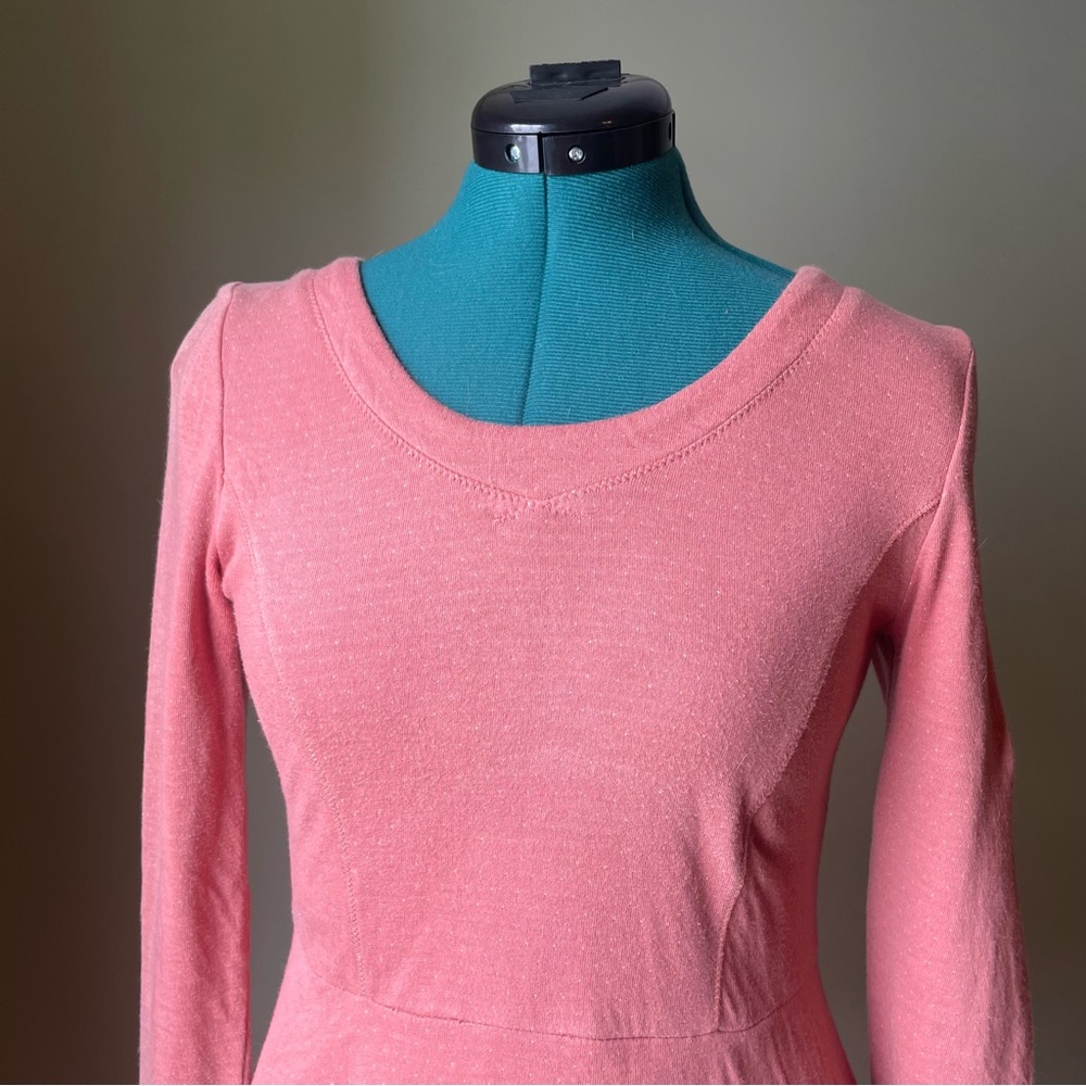 Pink Long Sleeve Dress - Picture 2 of 5